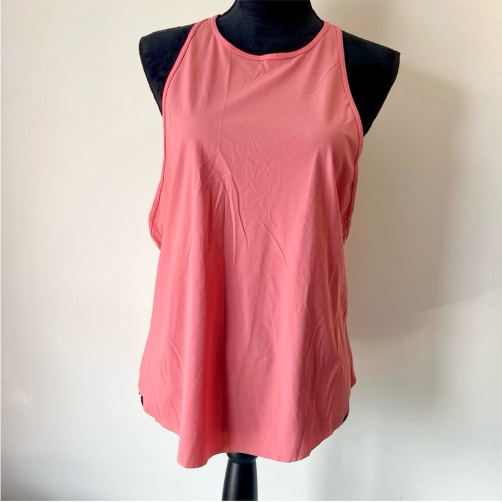 ZYIA Active Double Racer Tank Coral Women's Large